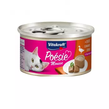 Comida húmida para gatos Vitakraft Poésie Mousse pato 85 g saco — pato, 85 g, sem glúten, humidade 78 %
