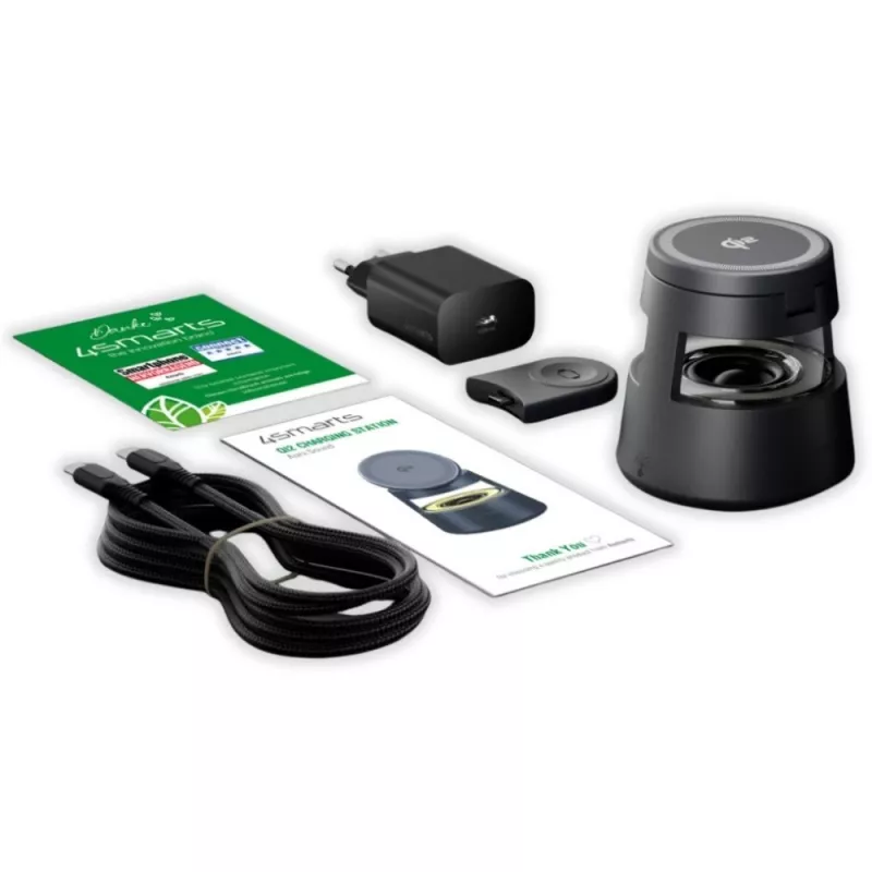 Carregador sem fios 4smarts 541327 USB Type-C Interior Cinzento