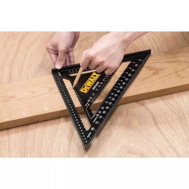 Régua DeWALT DWHT25228-0 300 mm alumínio preto amarelo