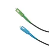 Cabo de patch de fibra ótica Extralink SC/APC–SC/UPC drop redondo SM G.657.A2 40 m FTTH, simplex, preto