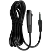 Microfone SVEN MK-100 (com fio, dinâmico, metal, cabo 4,0 m, jack 6,3/3,5 mm, cardioide, preto)