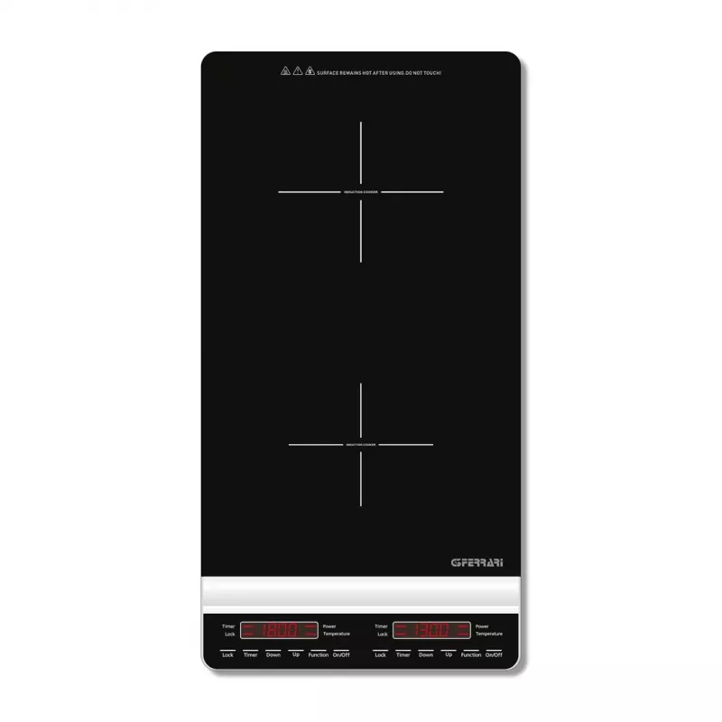Placa de indução de mesa G3 Ferrari Dinamiko Deep preto 29,5 cm 2 zona(s)