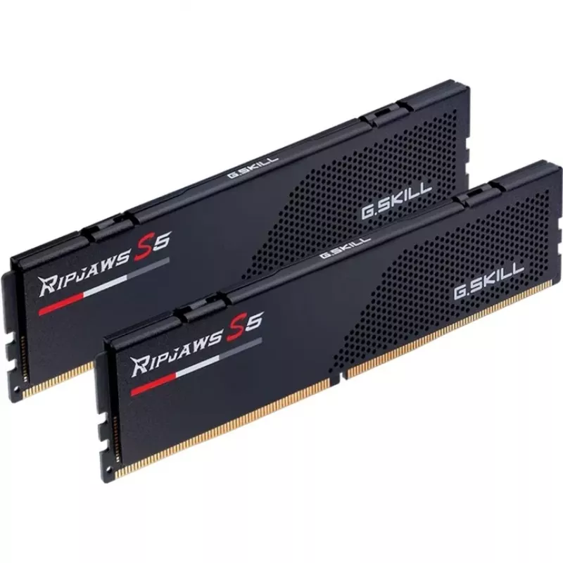 DIMM 48 GB DDR5-6000 (2x 24 GB) Dual-Kit, memória RAM preta, F5-6000J4048F24GX2-RS5K, Ripjaws S5, INTEL XMP