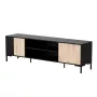 Móvel RTV Cama MERCI 180 x 40 x 53.5 cm preto/carvalho artisan