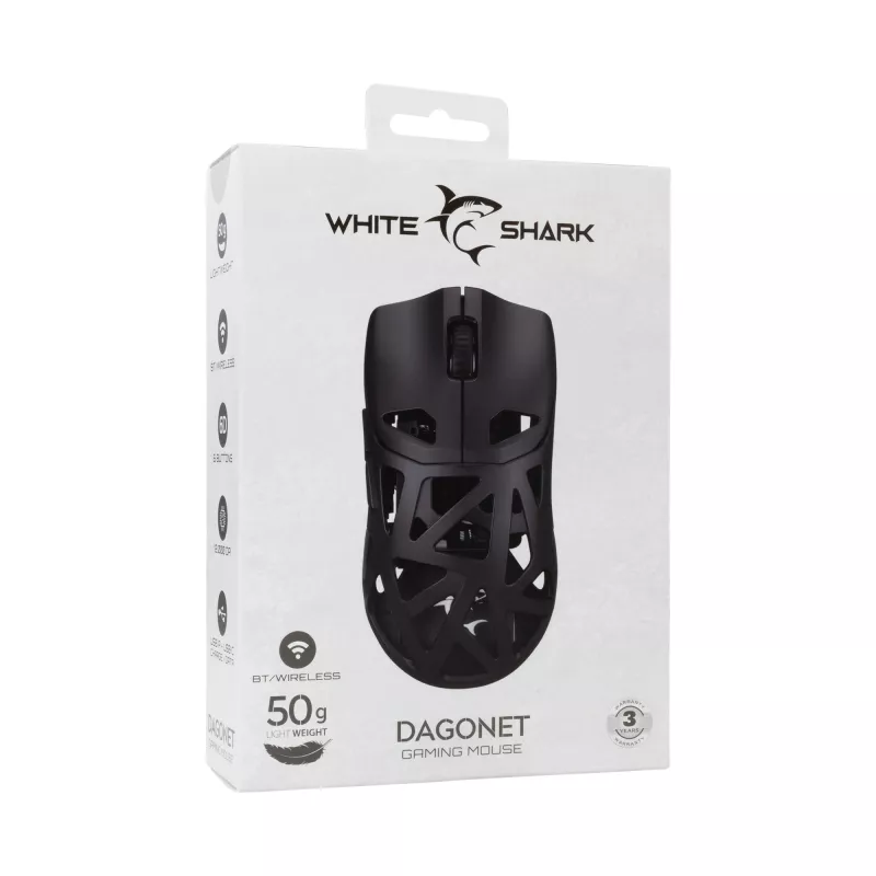 White Shark WGM-5019 Dagonet Wireless 24000 dpi preto