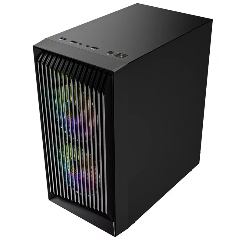 Caixa de computador Logic Concept Atos AM-ATOS-10-0000000-0002 ATX preta