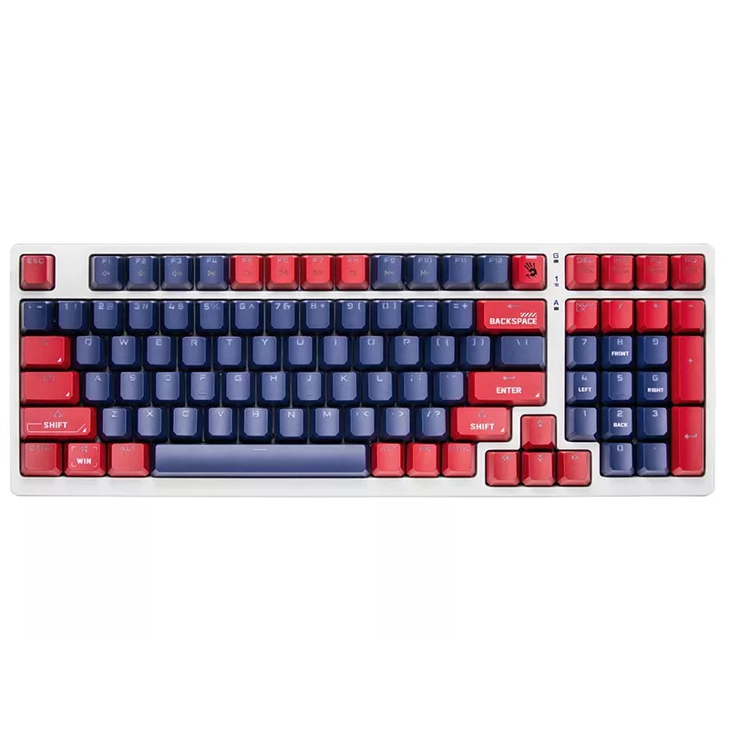 Teclado gaming mecânico A4Tech Bloody S98, USB, Sports Navy, interruptores BLMS Red Plus