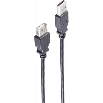 Cabo USB shiverpeaks BS13-24185 1,8 m USB 2.0 USB A preto (BS13-24185)