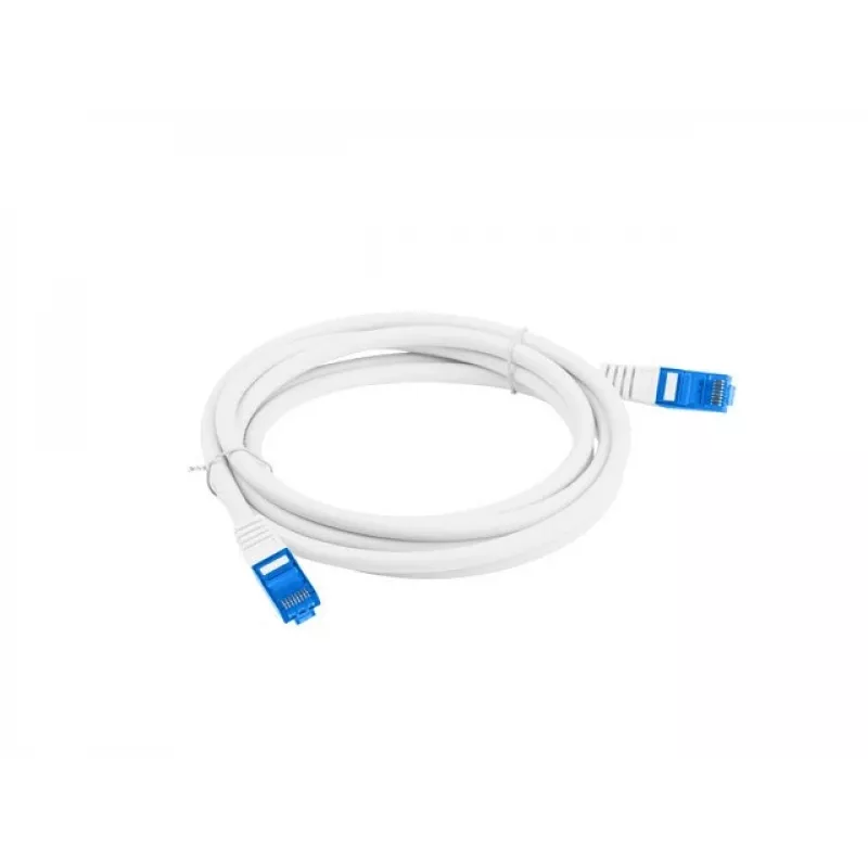 Cabo de rede LANBERG Cat6a S/FTP 20 m branco RJ-45 para RJ-45 CCA 26 AWG LSZH
