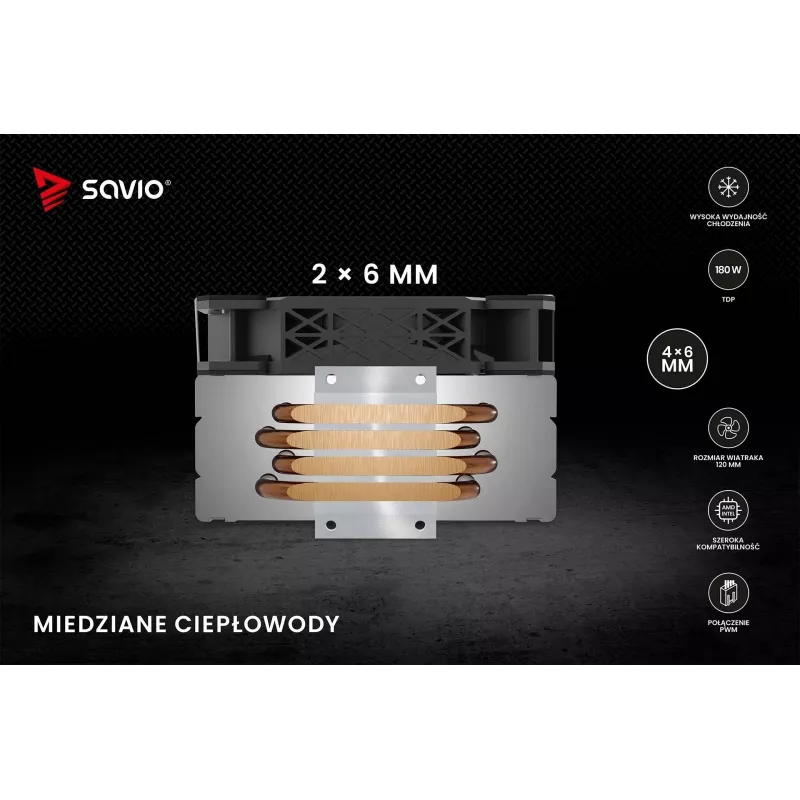 SAVIO VORTEX X2 Cooler de CPU