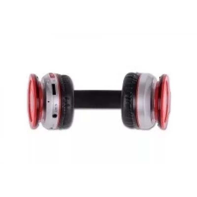 Auscultadores Rebeltec CRISTAL vermelho