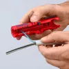 Descarnador de cabos Knipex 16 85 125 SB azul, vermelho