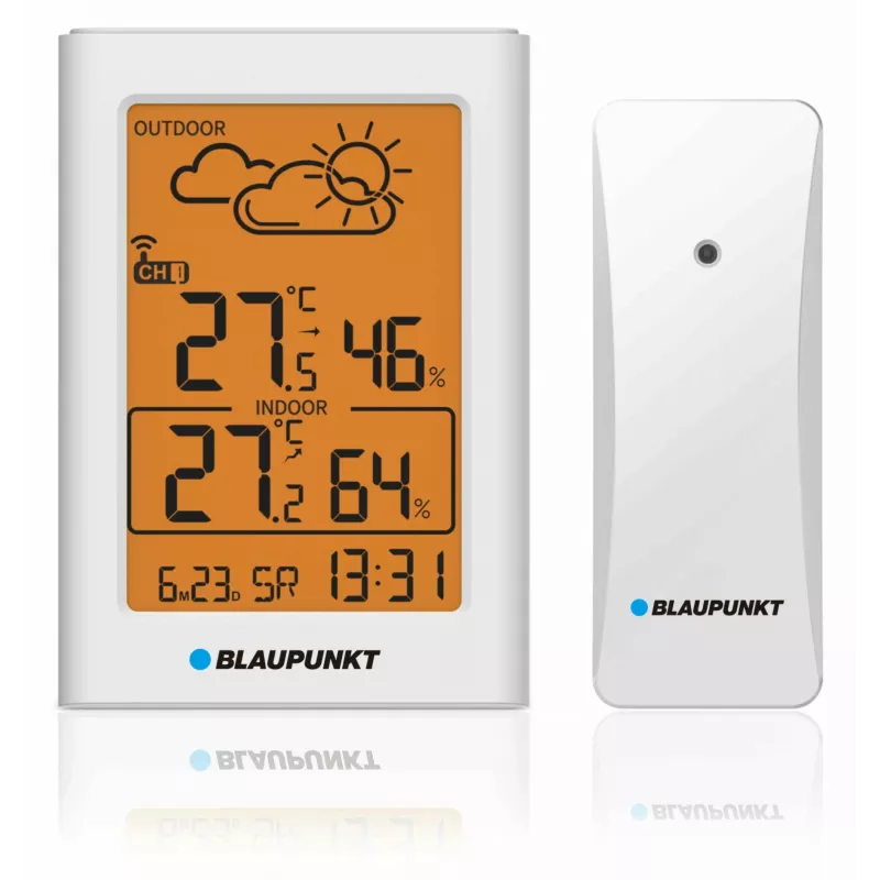Blaupunkt WS15WH estação meteorológica com sensor exterior, branca