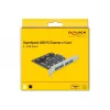 Placa Delock PCI Express x1 para 4 portas USB Type-A externas SuperSpeed USB