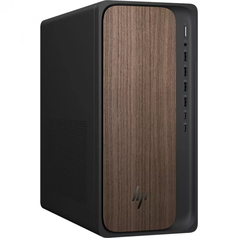 HP OmniDesk AI PC M03-0475ng Core Ultra 7 265 16GB/1TB SSD Windows 11 Dark Wood - layout do teclado possivelmente alemão