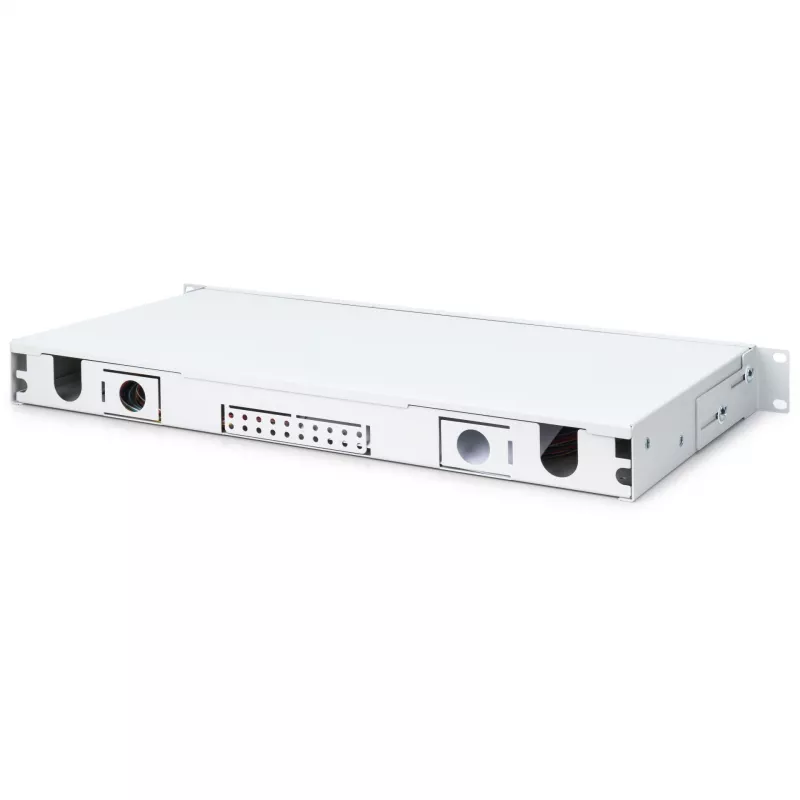 CAIXA DE FUSÃO DE FIBRA ÓTICA LC OS2 1U 12XLC OS2 PIGTAILS ACOPLADOR