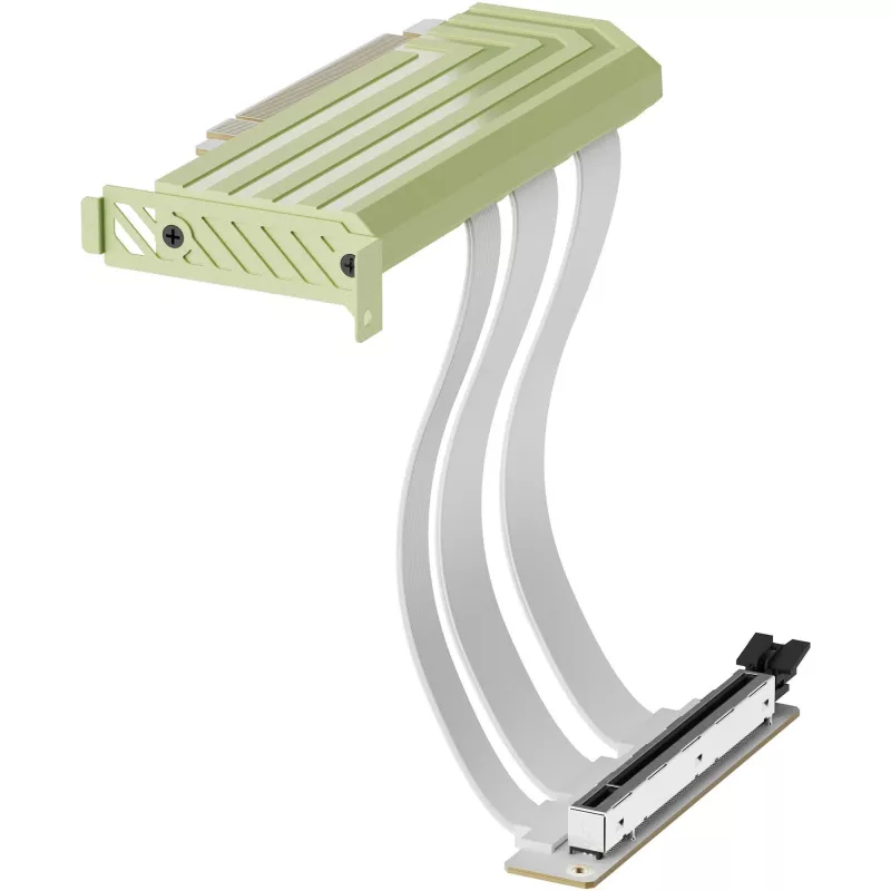 Riser PCIe 5.0 Hyper da HYTE, 20 cm, verde/branco (ACC-HYTE-PCIE50-MM)