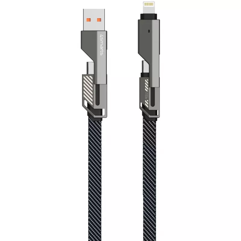 4smarts Cabo USB-C ComboCord Flat 240W+ Porta-chaves - Cabo - Digital/Dados