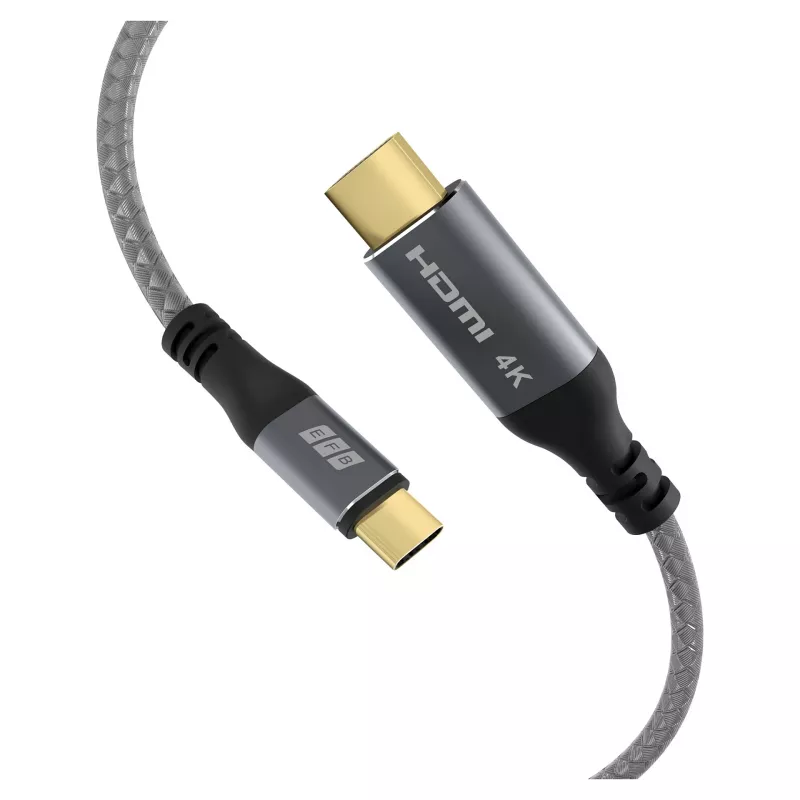 Cabo USB-C para HDMI EFB Elektronik 4K30Hz cinzento - Cabo - Digital/Dados (USB-HDMI-00001)
