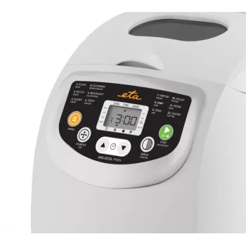 Máquina de fazer pão ETA DELICCA 600 W, pão máx. 1 kg, branca, programas: sem glúten, doce, branco, integral