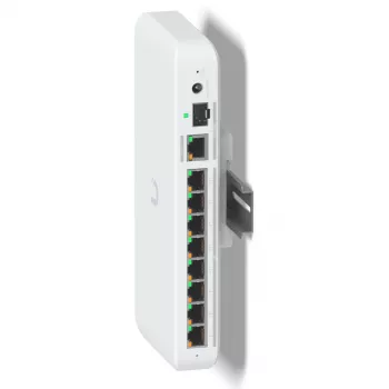 Switch Ubiquiti UACC-Switch-DIN branco policarbonato