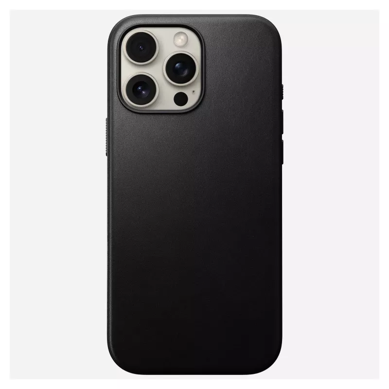 Capa para telemóvel Nomad NM01693185 para Apple iPhone 16 Pro Max, pele/TPU/PC, preta, compatível com ecrã de 17,5 cm (6,9 polegadas)