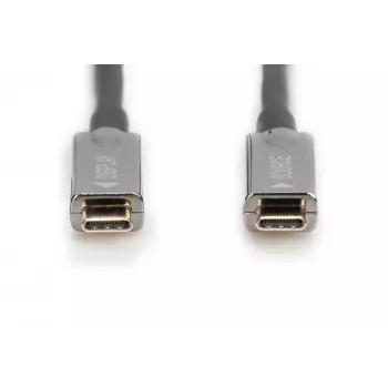 DIGITUS Cabo de ligação AV AOC USB-C 10m 4