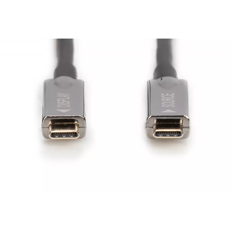 DIGITUS Cabo de ligação AV AOC USB-C 10m 4