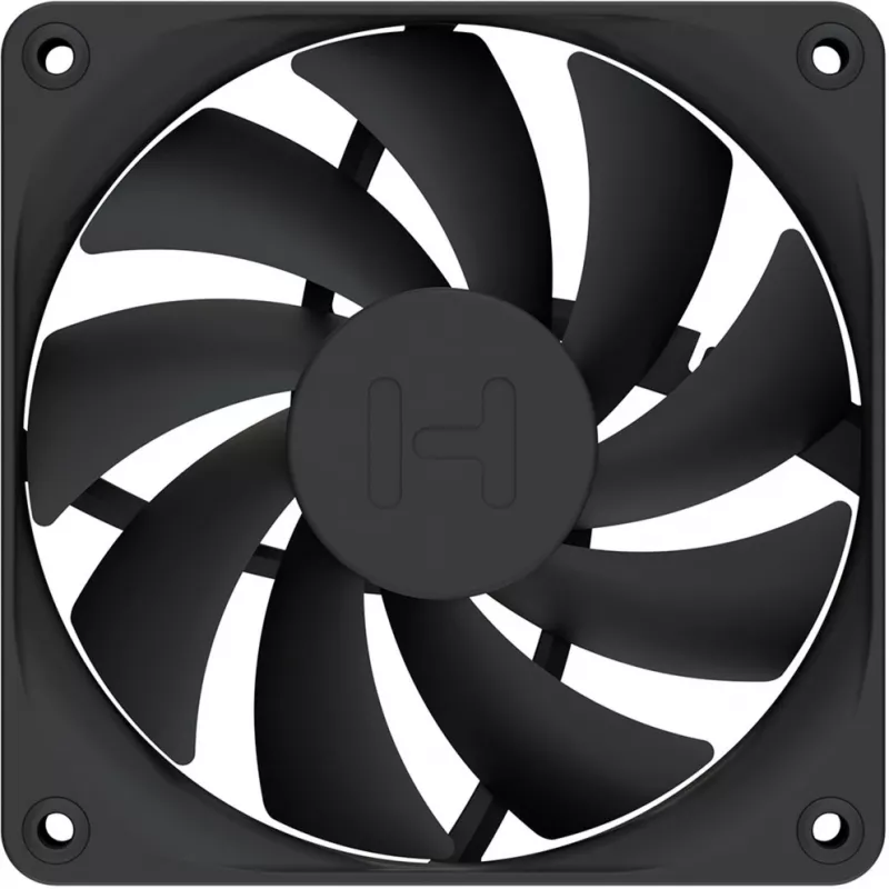 Ventoinha de caixa 120 mm pack de 4 HYTE FA12 preto, suporte PWM, montagem padrão de 120 mm
