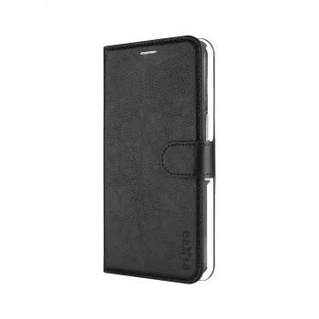 Fixed Opus capa tipo livro para Samsung Galaxy S26, preta, pele