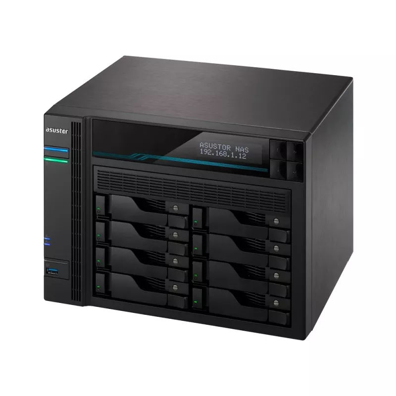 Asustor Lockerstor 10 AS6510T NAS Torre Intel Atom® C3538 8 GB DDR4 0 TB ADM Preto
