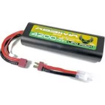 Absima Pacote de baterias para modelismo LiPo 7,4 V 4500 mAh 25C Hardcase Ficha T (4130015)