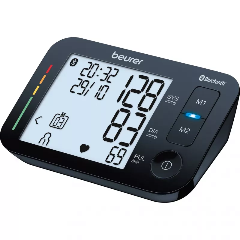Beurer BM 54 medidor de tensão arterial de braço, Bluetooth, preto