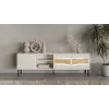 Móvel de TV cama meble INSERTO 3D1W 190x40x62 cm acabamento cashmere com LED