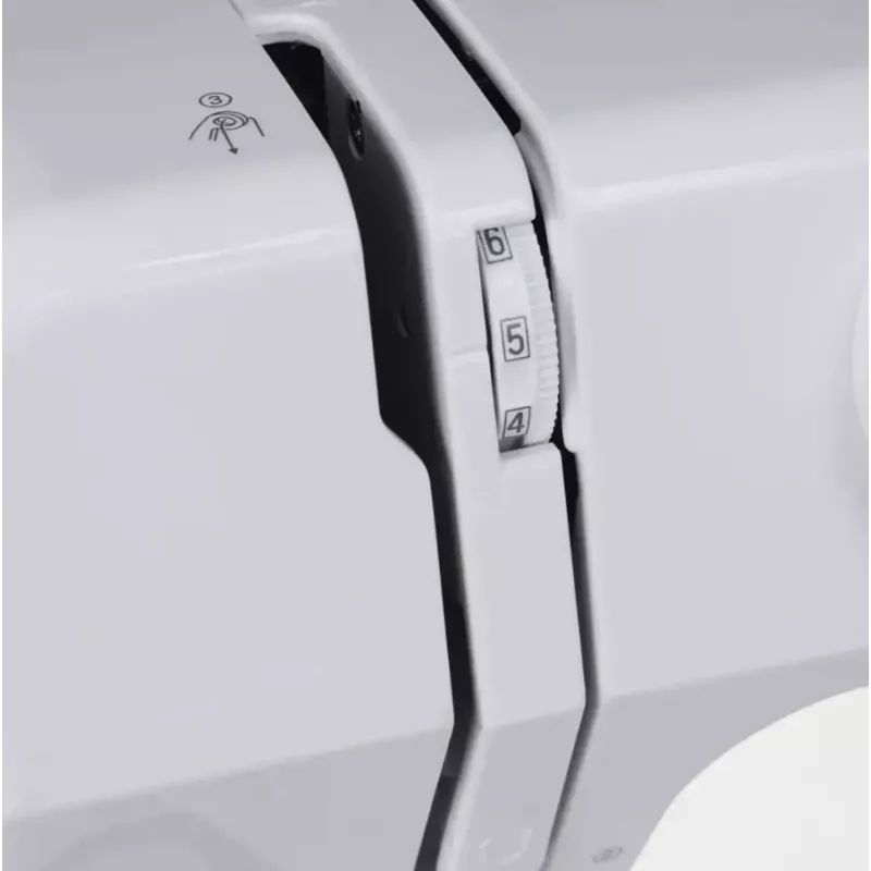 Máquina de costura semiautomática SINGER M1005 — 11 pontos, largura do ponto 4 mm, porta-bobina superior, braço livre, 2,5 kg