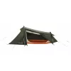 Tenda de túnel easy camp Sarek 1 (verde-escuro/laranja, 2025) — design de túnel para uma pessoa