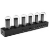 Relógio de mesa Lamptron DC601 IPS preto — relógio de mesa digital com ecrã IPS