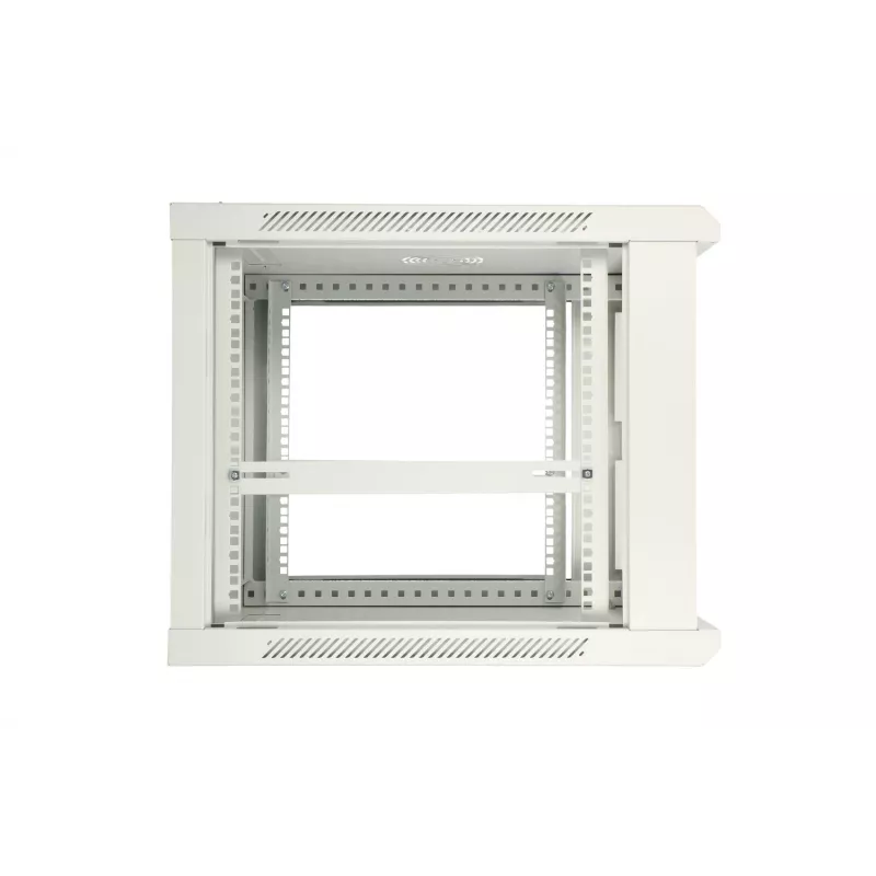 Extralink armário rack 9U 600x450 ASP cinzento montagem na parede, porta metálica