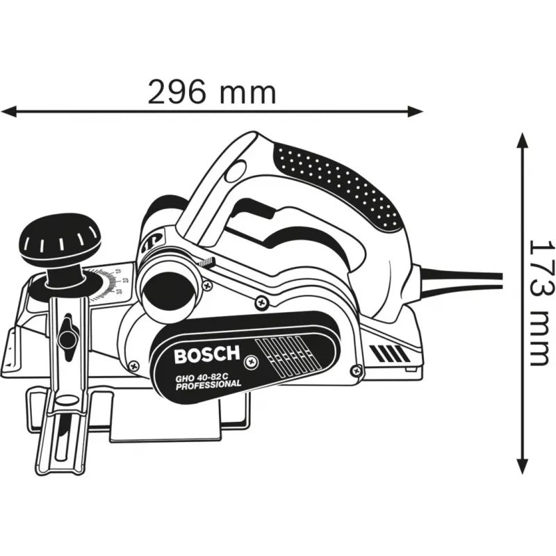 Bosch GHO 40-82 C Professional preto, azul, prateado 14000 rpm 850 W