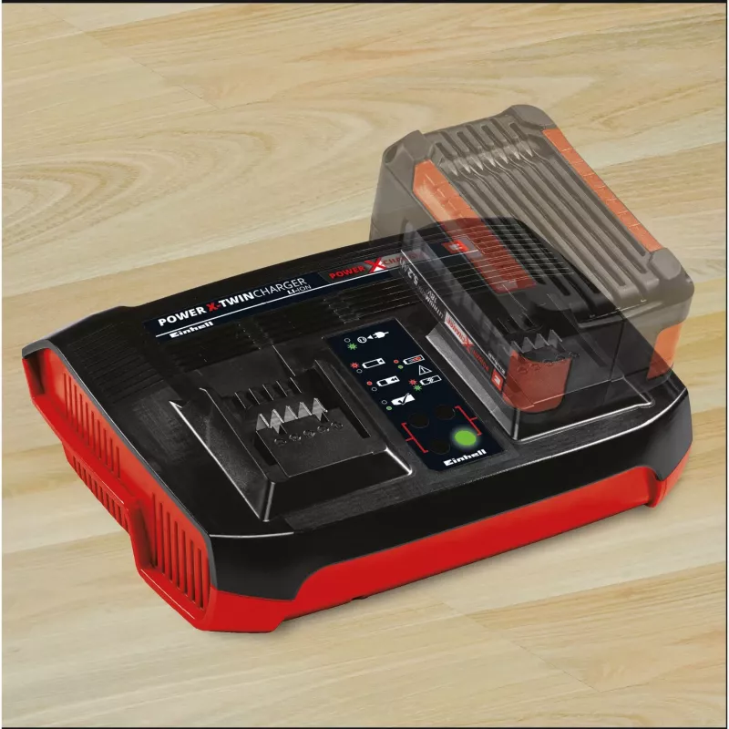 Carregador de bateria Einhell Power-X-Twincharger 3 A para interior preto - vermelho (4512069)