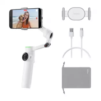 Estabilizador Insta360 Flow 2 Pro AI Tracker Bundle (branco)