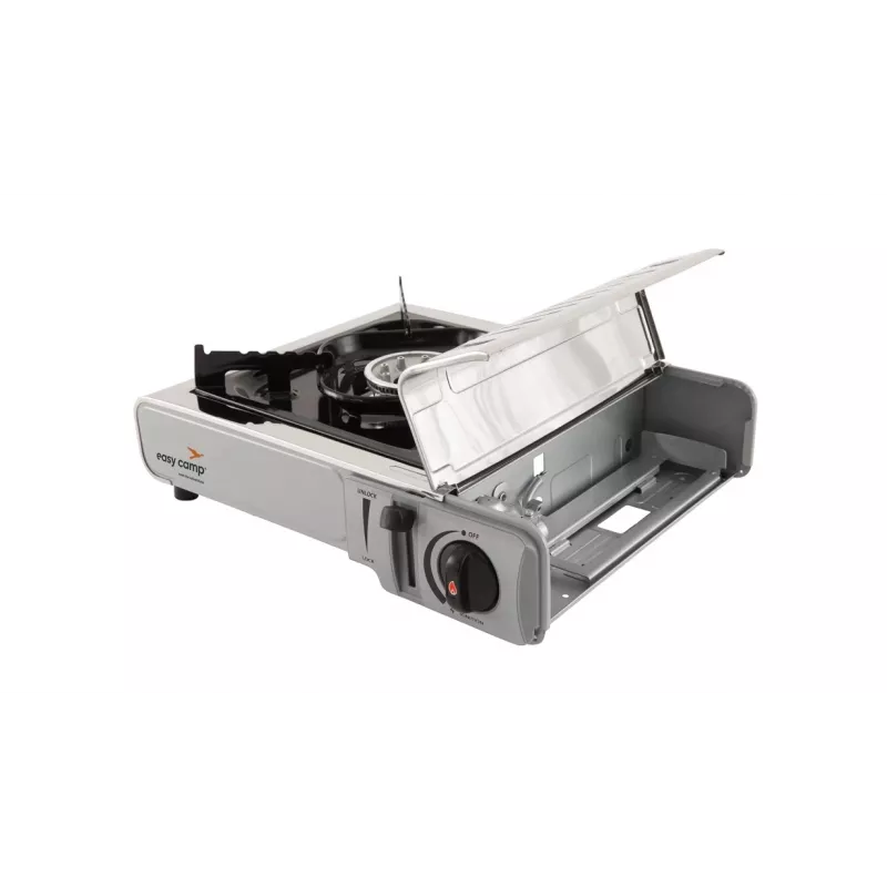 Fogão de campismo Easy Camp 2200W, 2 zonas de cozedura, controlo manual