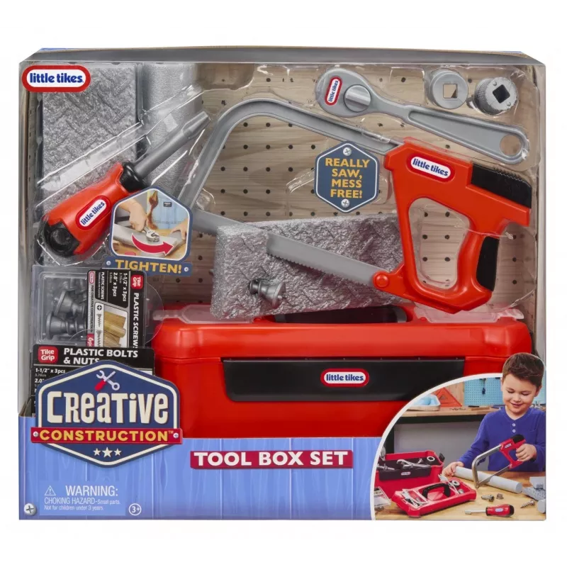 Conjunto de caixa de ferramentas de brincar Creative Construction Little Tikes