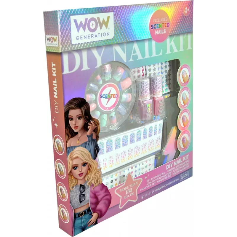 Conjunto de manicure para crianças Euroswan WOW00017 - kit de cuidado de unhas perfumado