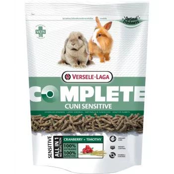 Versele-Laga Complete Cuni Sensitive 1,75 kg — ervas, 13% proteína, 20% fibra bruta, 2,5% gordura