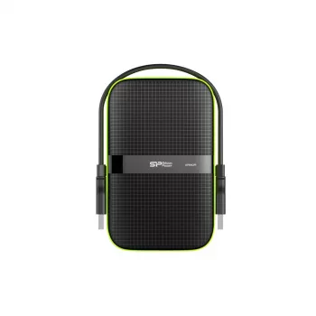 SILICON POWER Armor A60 - Disco - 5TB - externo (portátil) - 2.5 (6,4 cm) - USB 3,1 Gen 1 - Preto (SP050TBPHDA60S3K)