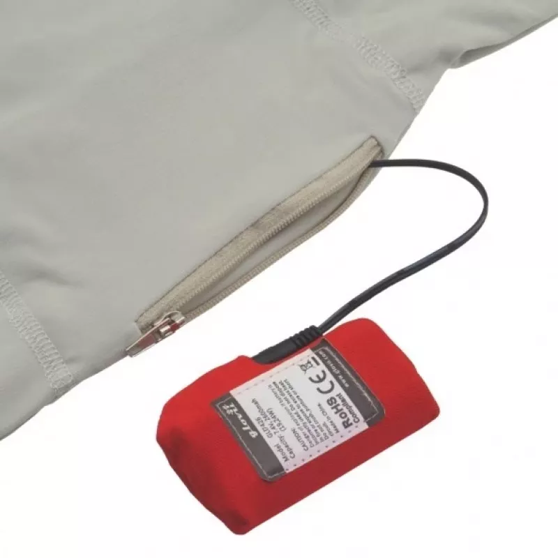 Blusa Glovii GJ1GXL cinzento manga comprida elastano poliéster