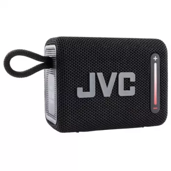 Altifalante portátil JVC XS-E114B, IPX6 à prova de água, Bluetooth 5.3, 5 W RMS, bateria de 2000 mAh, rádio FM, TWS, preto