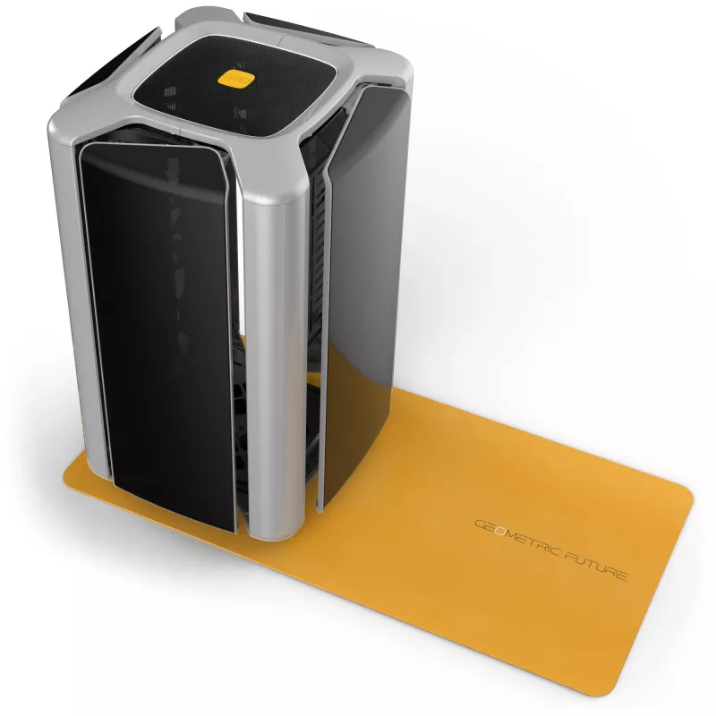 Caixa de computador Geometric Future M2 THE ARK Case TG - cinzento
