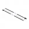 Abraçadeira de cabos paralela DeLOCK Beaded Kabel Tie C 200 x L 2,4 mm preta 100 peças